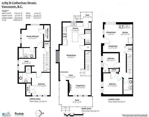 interior floor plan 2789 St Catherines Street Mount Pleasant